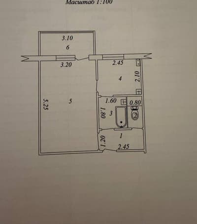 Продажа 1-комн. кв. 35 м² — массив Ялангач
