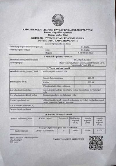 Tayyor bino sotiladi 12 sotiq #a132