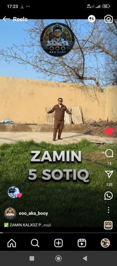 Samarqand sitidan yer sotiladi.  45.000