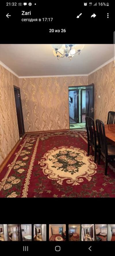 5хоналик квартира мафтуна бар чинор тех институт пиридастгир