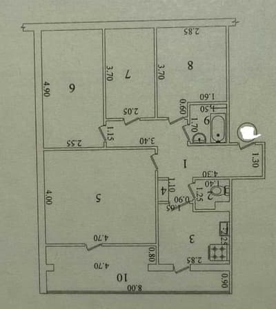 4 хонали сотилади/ ремонт урта холатда/ тинчлик метро 400 м/ Нурафшон