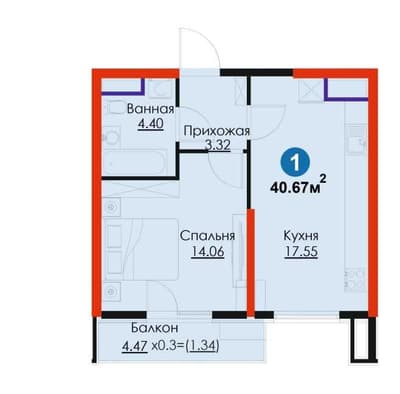 1 ком в Мирабадском районе, есть ипотека (CH)