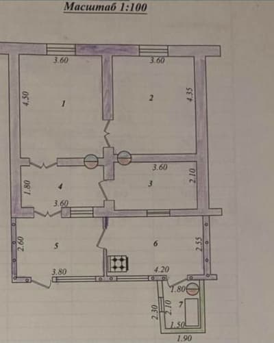 Продаётся дом в Яшнабадском районе 1.5 сотки 4 ком