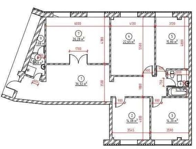 ;Новостройка‼️4*5ком квартира 140м2 коробка улКучик Бешягач