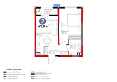 BI Sado бизнес блок, 2 комнаты 43м2 коробка, кадастр есть