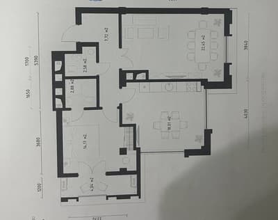 ЖК Бруклин 2-х комнатная квартира 75м2.