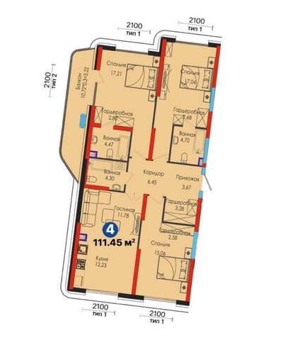 ЖК Voha скидки 3-х ком кв для инвестиций AU